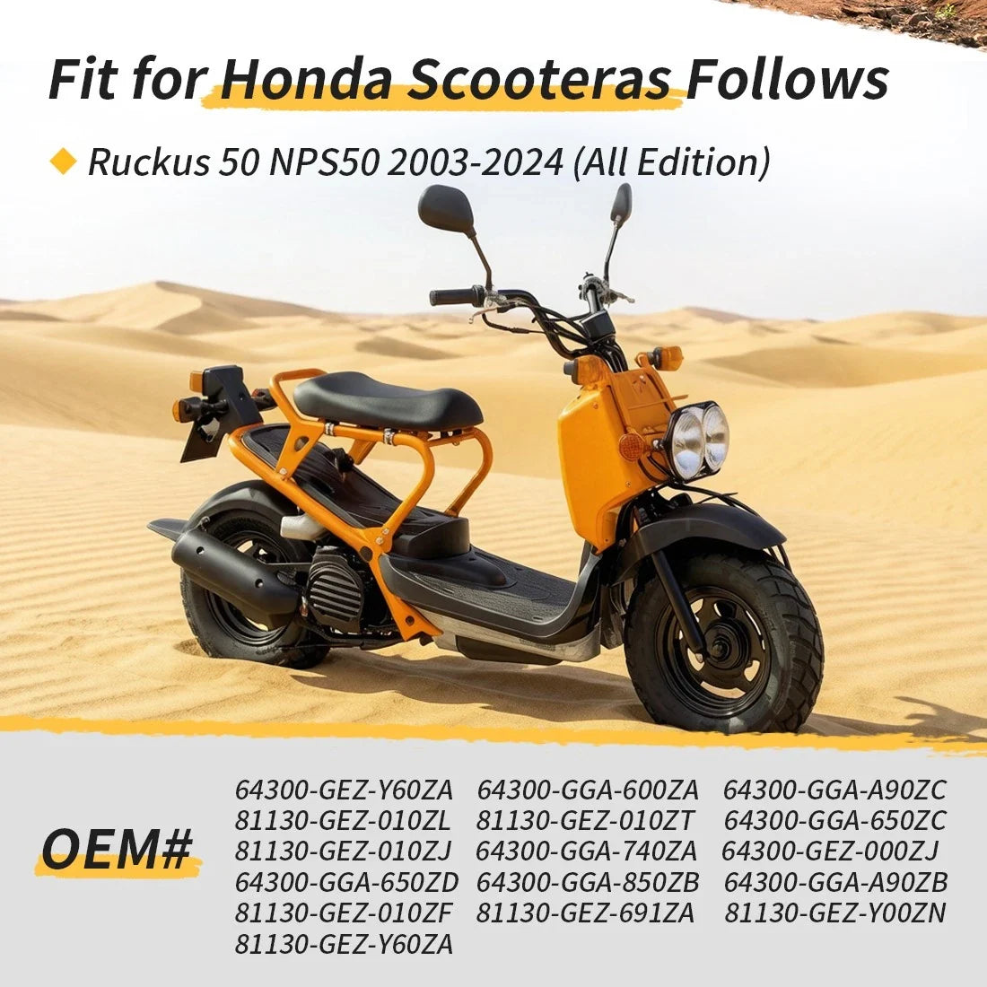 Inner Cover and Front Cowl for Honda Ruckus 50 (2003–2024)