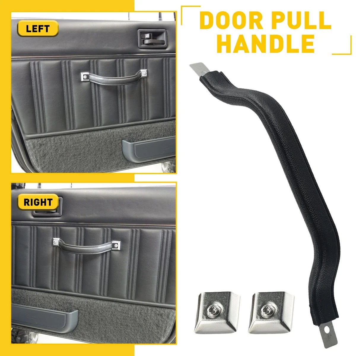 Black Interior Door Handle Pull for Wrangler YJ (1987-1995) 55009801K