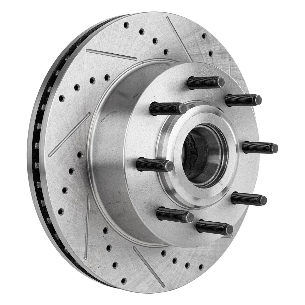 2010-2012 Ford F-250 Super Duty Disc Brake & Pad Kit, Cross-drilled