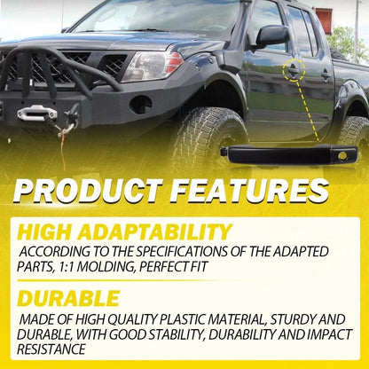 Textured Black Plastic Door Handle for Nissan Frontier 2005-2015 Front Left
