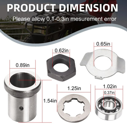 Front Lock Nut with Washer for Yamaha Warrior 350 YFM350X 1987-2004