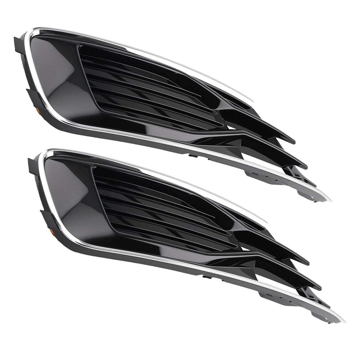 Pair Front Bumper Fog Light Grille Cover for Audi A6 C7 (2014–2018) 4G0807647