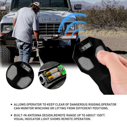 Wireless Winch Remote Control Kit for Jeep ATV (DC12V)