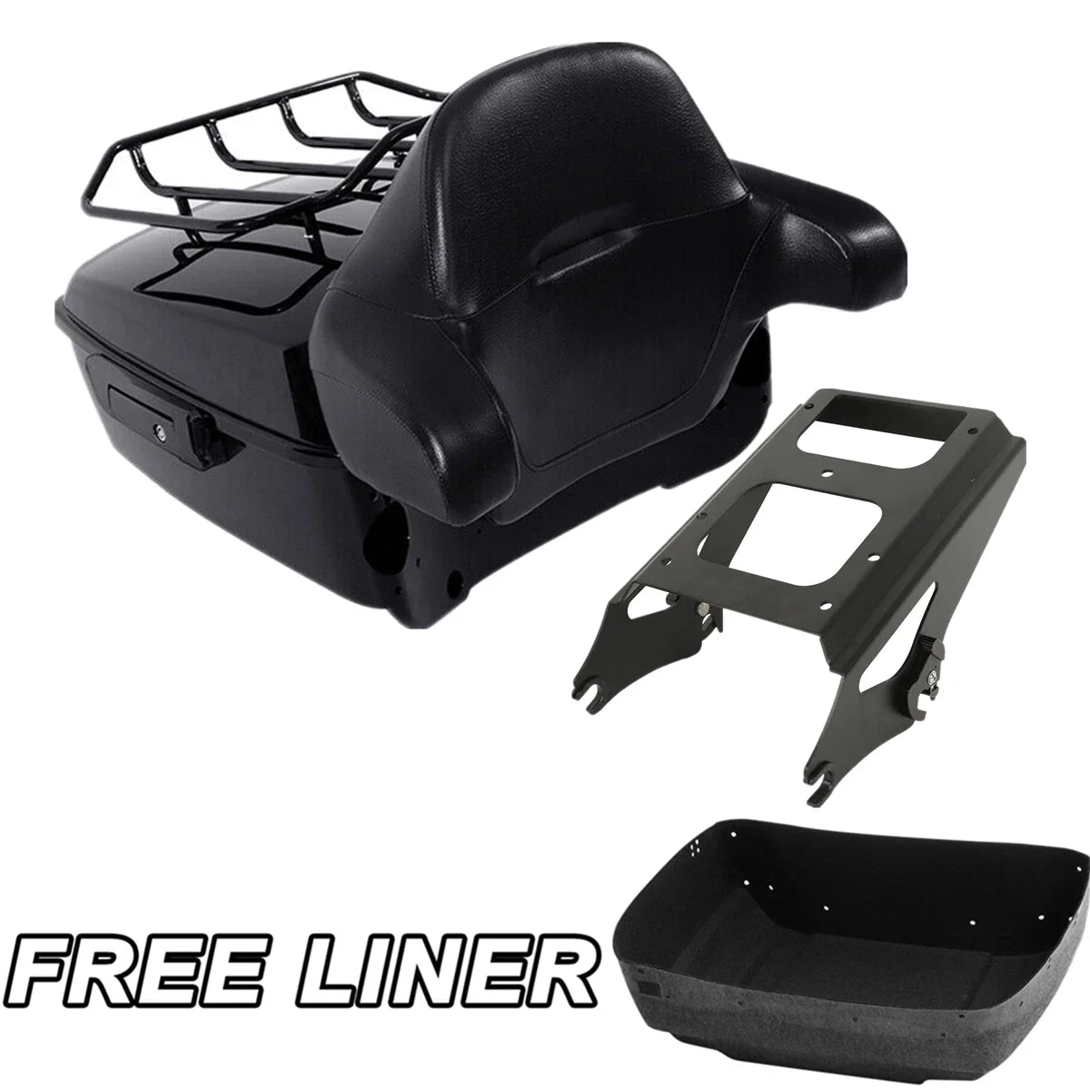Trunk Pad in Black for 2009-2013 Harley Touring Models