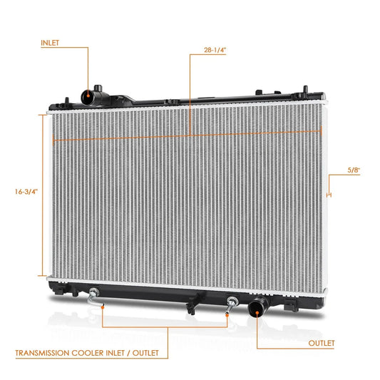 Aluminum Core Cooling Radiator DPI-13018 for Lexus LS600H/LS460 (2008–2016)