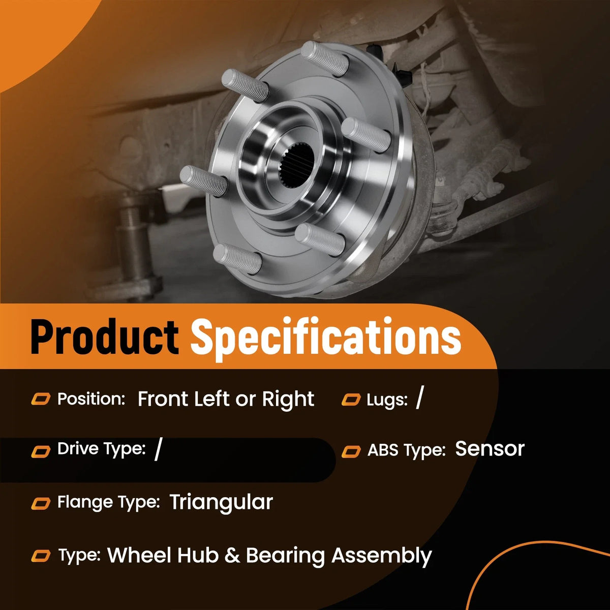 Front Wheel Hub Assembly Pair for QX56 QX80 (2004–2020)