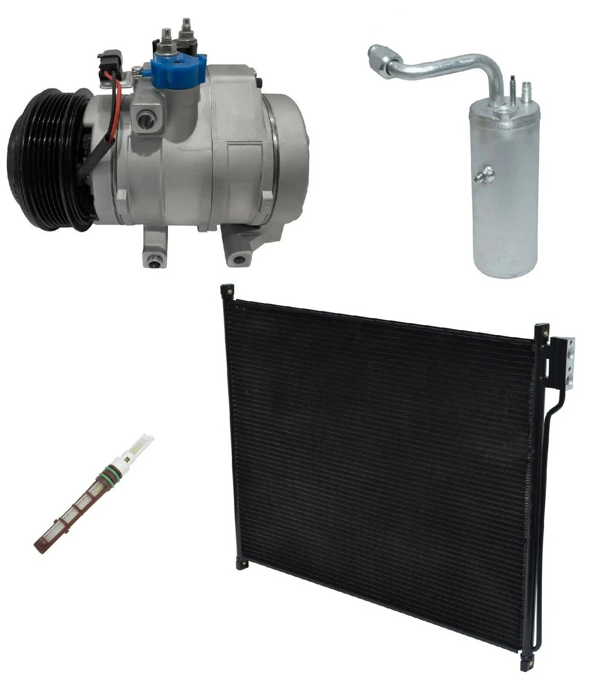 AC Compressor Kit W Condenser for Ford F-350 Super Duty 6.8L (2007–2010)