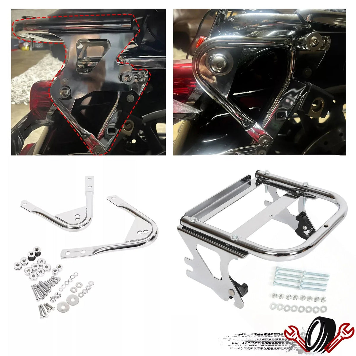 Docking Hardware Kit for Harley Davidson Touring (1997–2008)