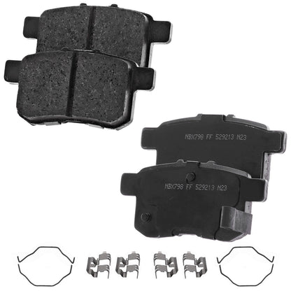 Rear Brake Disc & Pad Set for 2008–2017 Honda Accord Ceramic