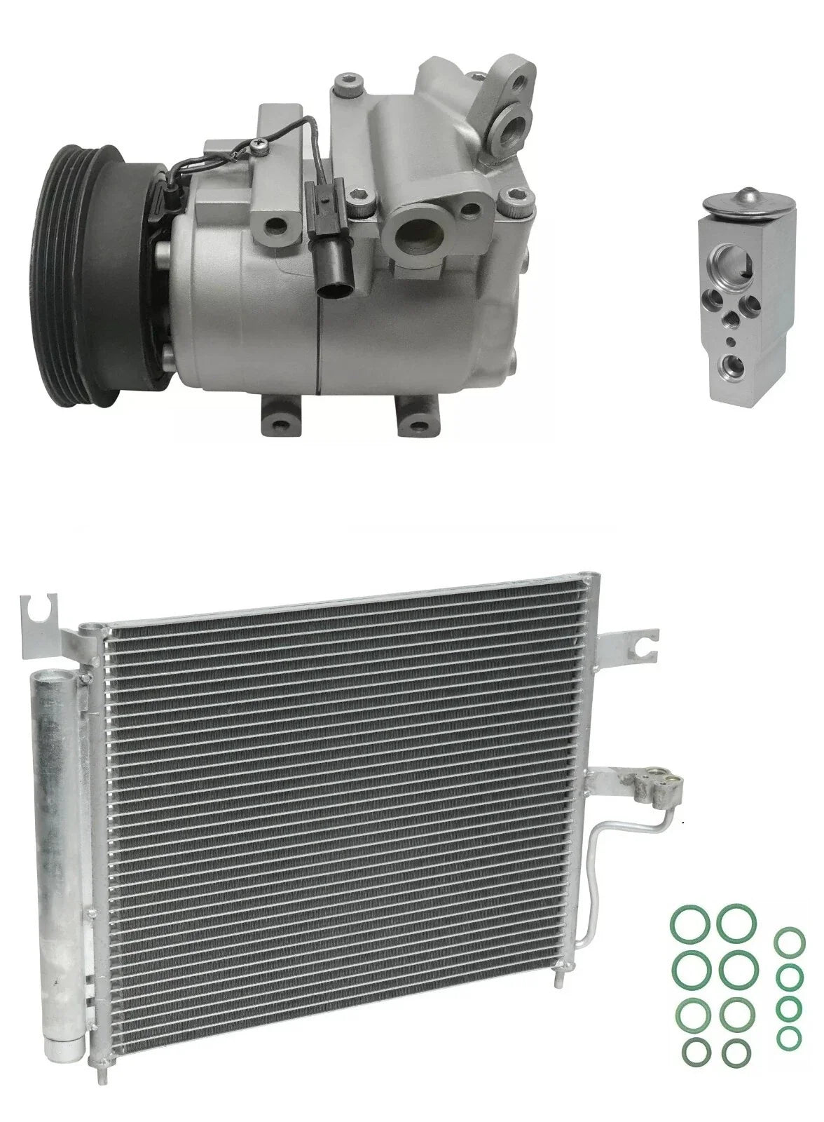 AC Compressor Kit with Condenser for Hyundai Accent 1.5L (2000–2005)