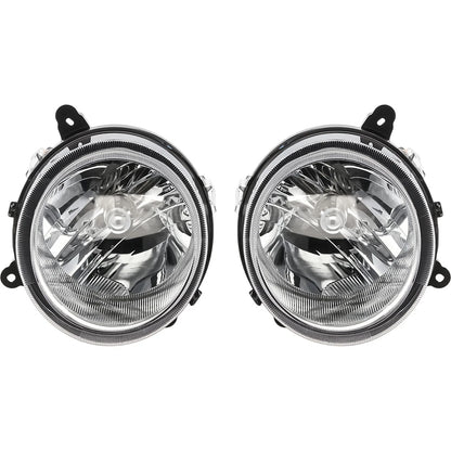 Headlight Set for Jeep Patriot (2007–2017) Halogen w/ Bulbs