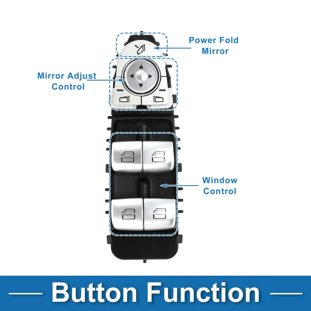Front Driver Side Window Switch for Mercedes-Benz W238 (2006-2011)