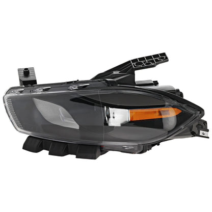 Headlight for Dodge Dart (2013–2016) Driver Side Black Housing With Bulb