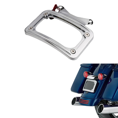 Curved Laydown License Plate Light for Harley Road King 2017-2023