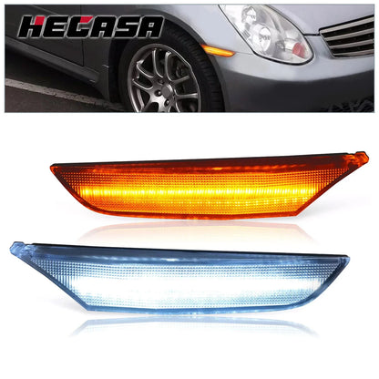 Pair of LED Side Marker Lights for Infiniti G35 & Nissan Skyline