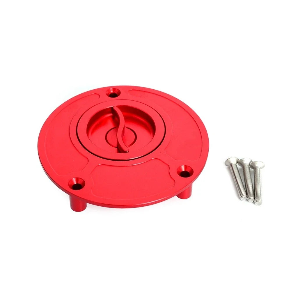 CNC Aluminum Keyless Gas Fuel Tank Cap Cover for Yamaha FZR1000 YZF R1 R6 R6S (1990–2005)