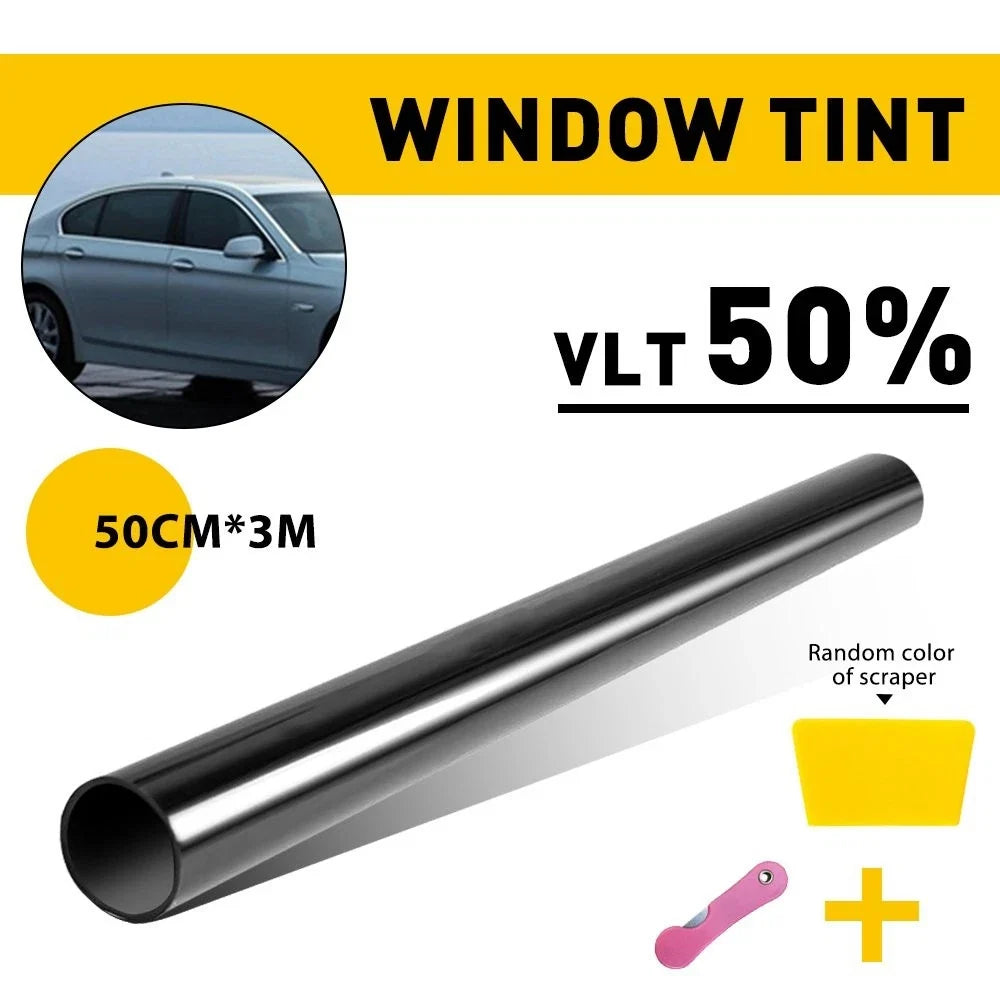 50% VLT Window Tint Roll 20" x 10ft for Car, Truck, Home, Office