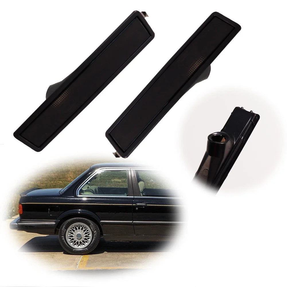 2X Smoke Side Marker Light Housing for BMW E30 E32 E34