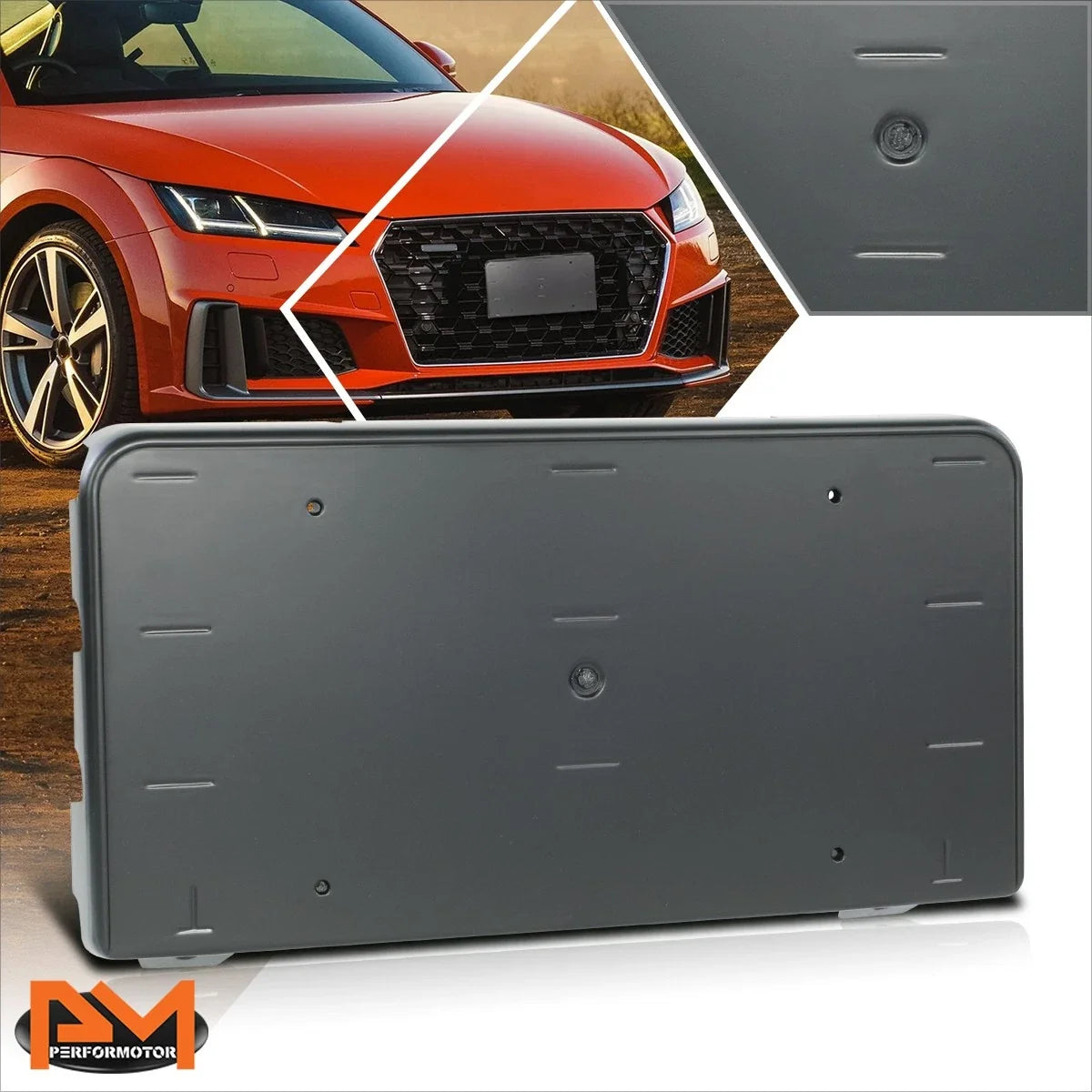 Front License Plate Holder for Audi TT/TTS Quattro 2016-2022