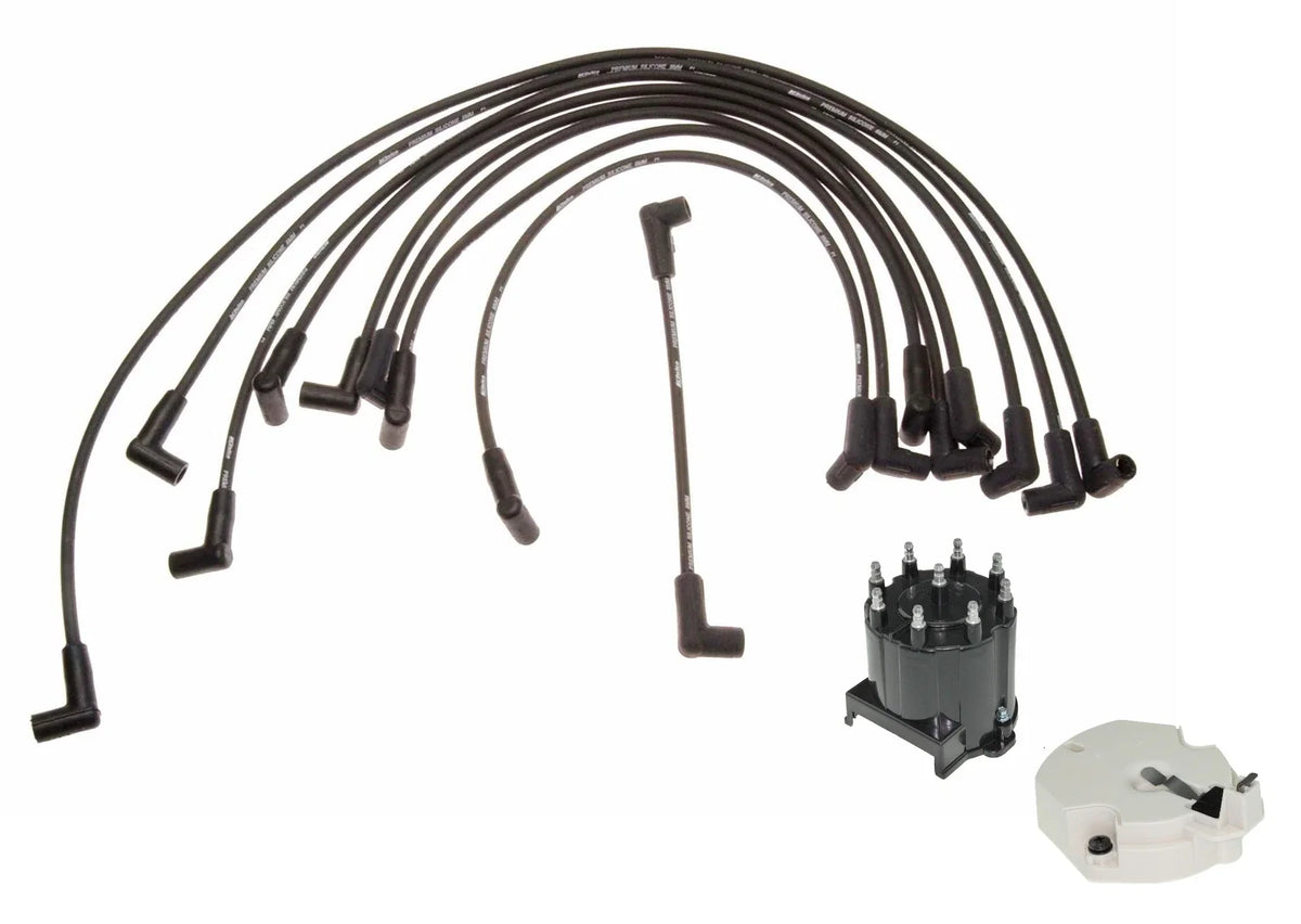 Ignition Wire Set & Distributor Cap Rotor Kit for Chevy G30 GMC G3500