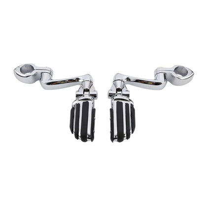 1 1/4" Engine Guards Foot Pegs for Harley Motorcycles
