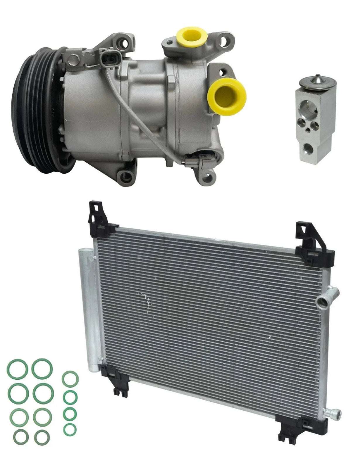 A/C Compressor Kit With Condenser for Toyota Yaris 1.5L (2016–2019)
