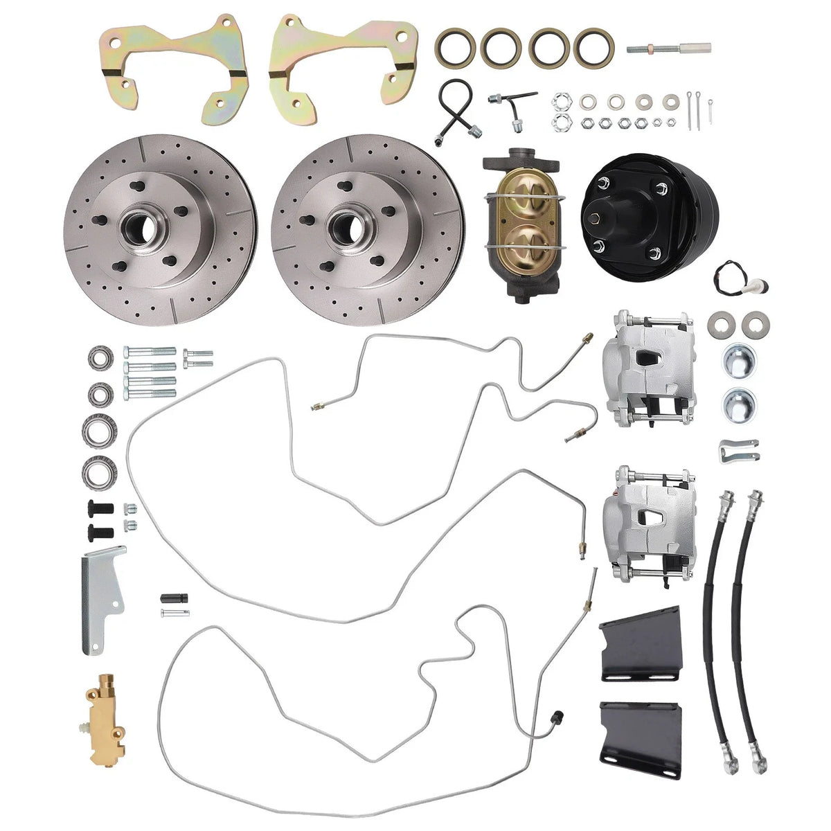 Front Brake Disc for Chevy Passenger Car (1959-1964) + Hardware Kit