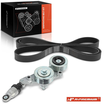 2X Serpentine Belt Drive Component Kit for Honda Accord (2008–2010)