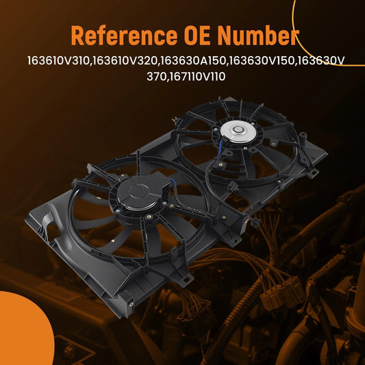 Cooling Fan Assembly for Toyota Avalon/Camry Hybrid (2013–2018) 163610V310 163610V320
