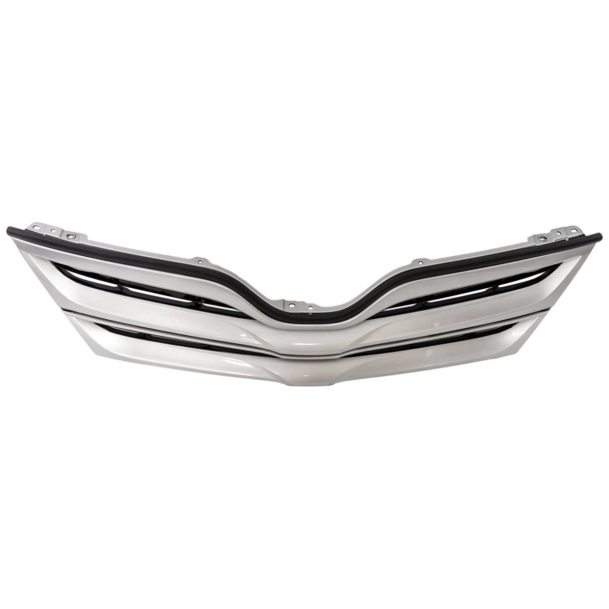 Grille for Toyota Venza (2013–2016) Silver Shell Black Insert Plastic