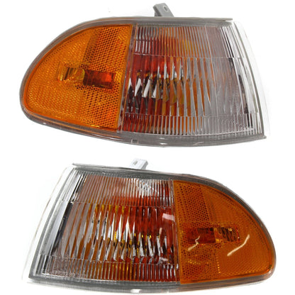 Set of 2 Corner Lights for Honda Civic (1992–1995) Halogen with Bulbs