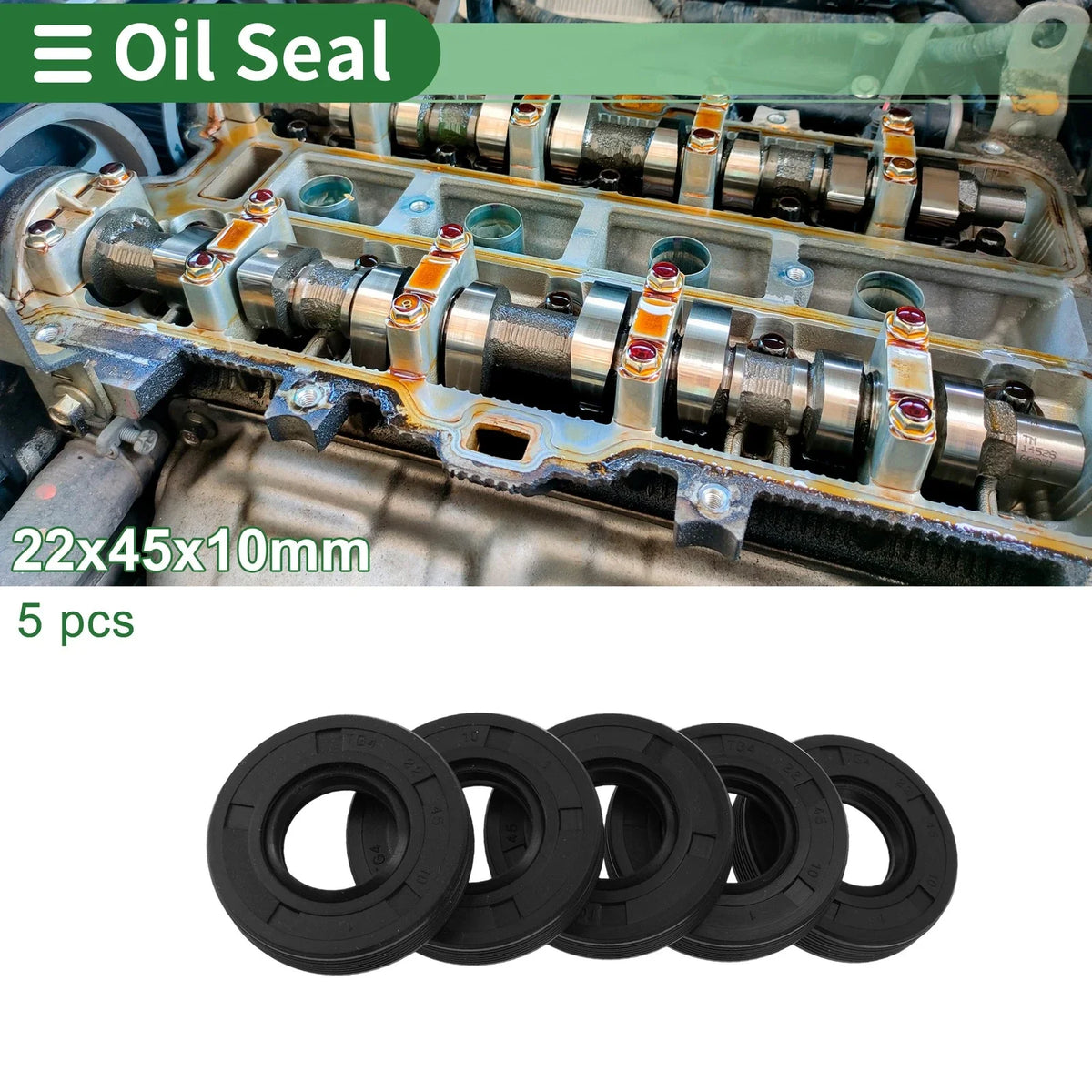 Oil Seal for Rotary Shaft (22x45x10mm)
