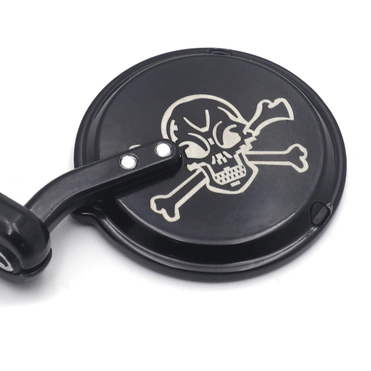 Rearview Mirrors Skull Design for Cafe Racer Motorcycle (25mm 1")