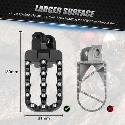 Foot Pegs Enlarger for KTM 690 Enduro R (2026)