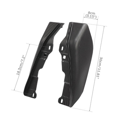 Matte Black Carbon Fiber Air Deflector for Harley Touring (2009-2023)