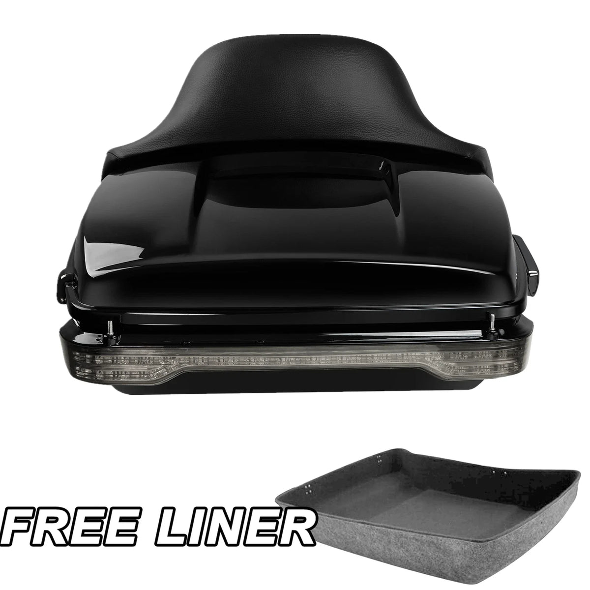 Chopped Trunk Pad Tail Light Mount Rack for Harley Touring Glide (2014–2023)
