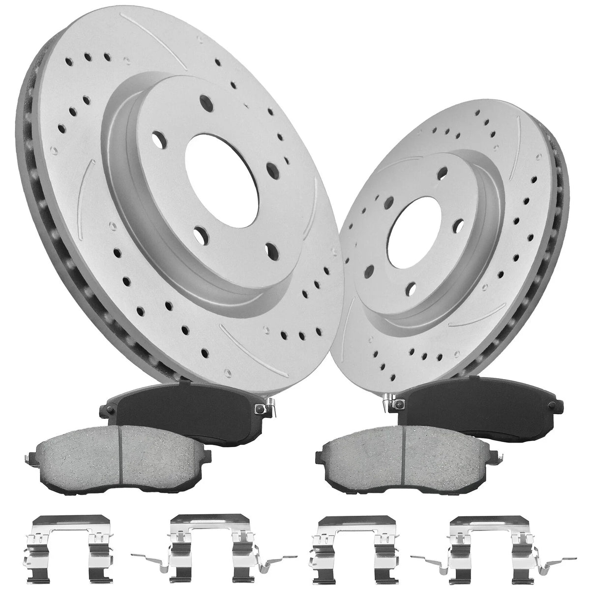 280mm Front Brake Rotors with Ceramic Pads for Nissan Sentra (2013-2019)
