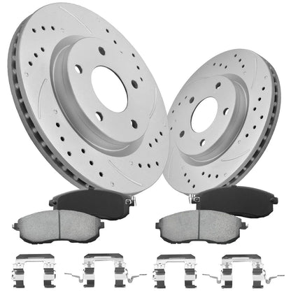 280mm Front Brake Rotors with Ceramic Pads for Nissan Sentra (2013-2019)