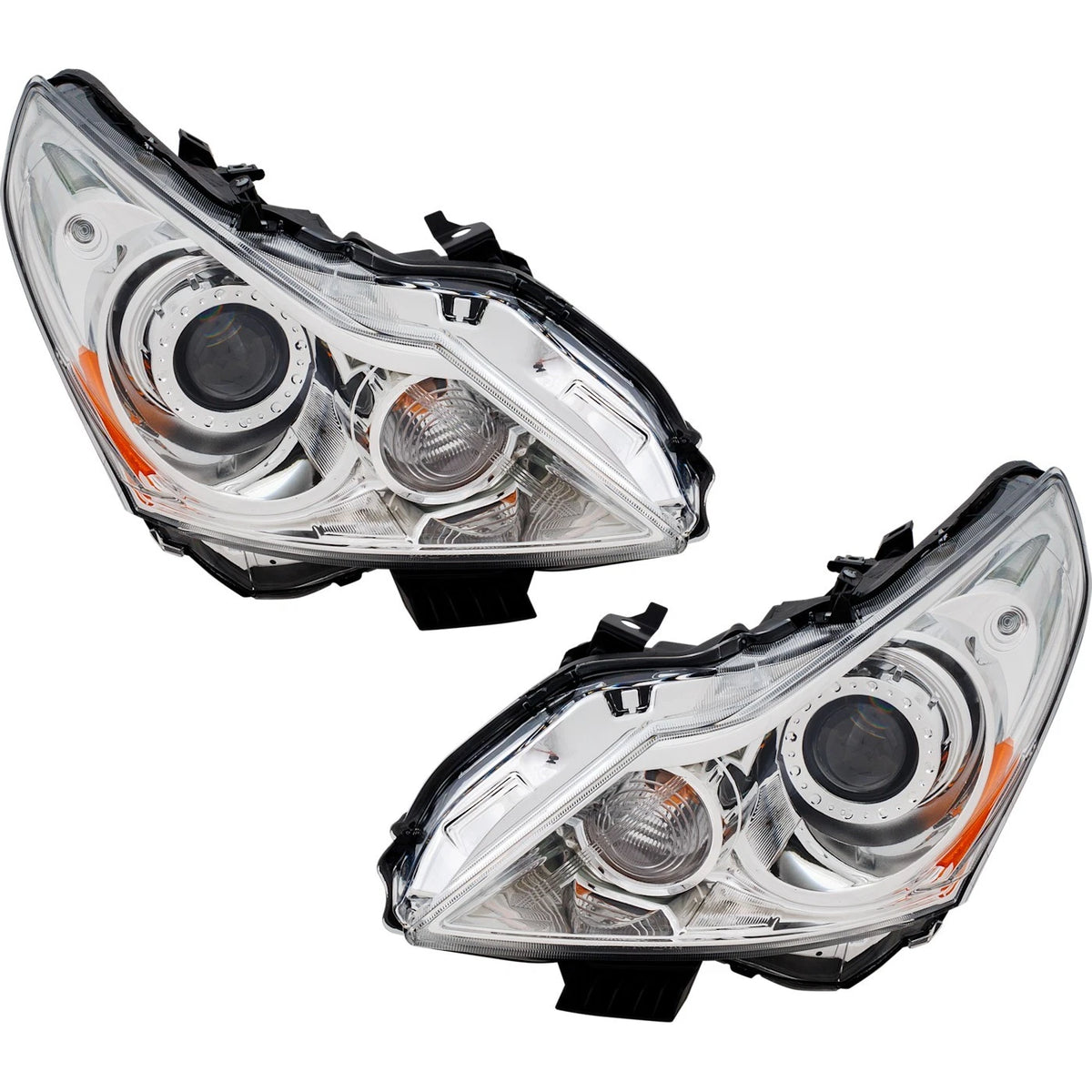 Set of 2 Headlights for Infiniti G37 (2010–2013) Halogen w/ Bulbs