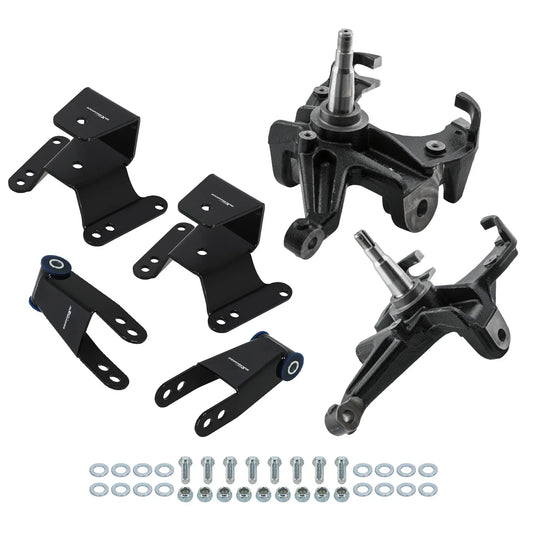 Complete 3"/4" Drop Lowering Kit for Chevy C10/GMC Pickup (1973–1987)