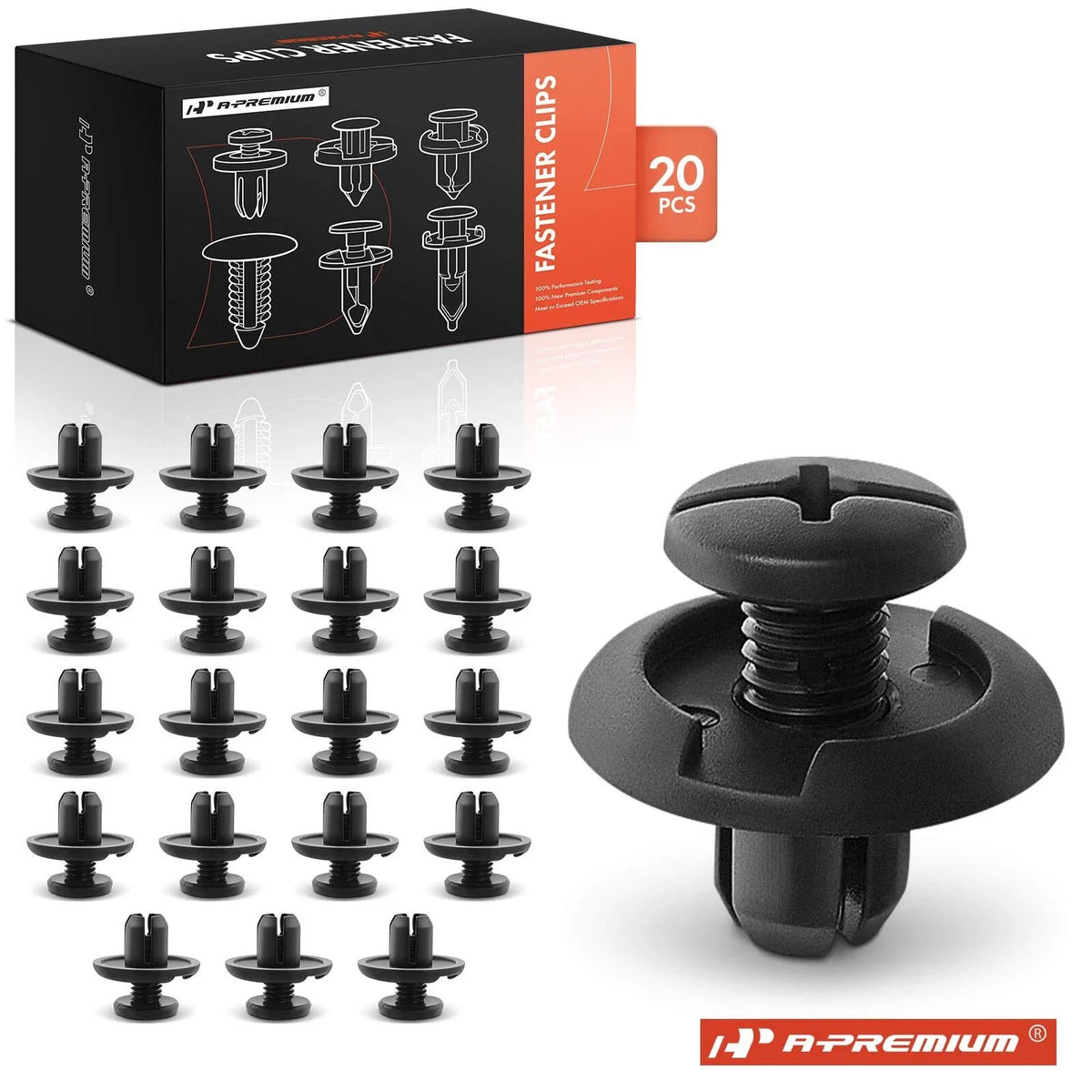 20x Nylon Bumper Hood Fender Splash Guard Clips for Honda
