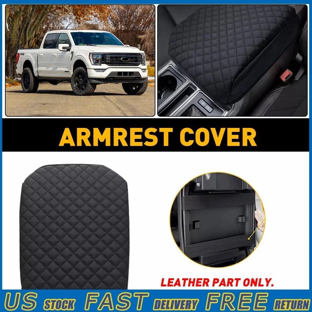 Center Console Lid Armrest Cover for Ford F-150 2021 to 2023