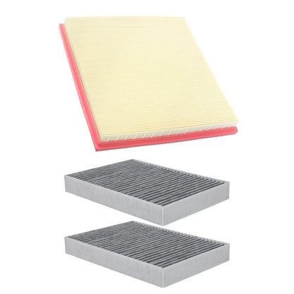 Engine Air Filter Cabin Set of 3 for BMW 530i (2017-2018) & X6 (2019)