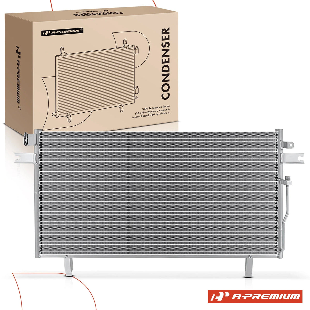 A/C Condenser with Bracket for Nissan Pathfinder INFINITI QX4 (1998–2000)