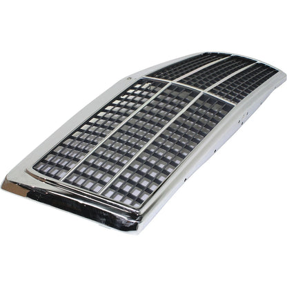 Grille for Mercedes Benz 190E 1984–1993, 190D Chrome Shell w/ Primed Insert