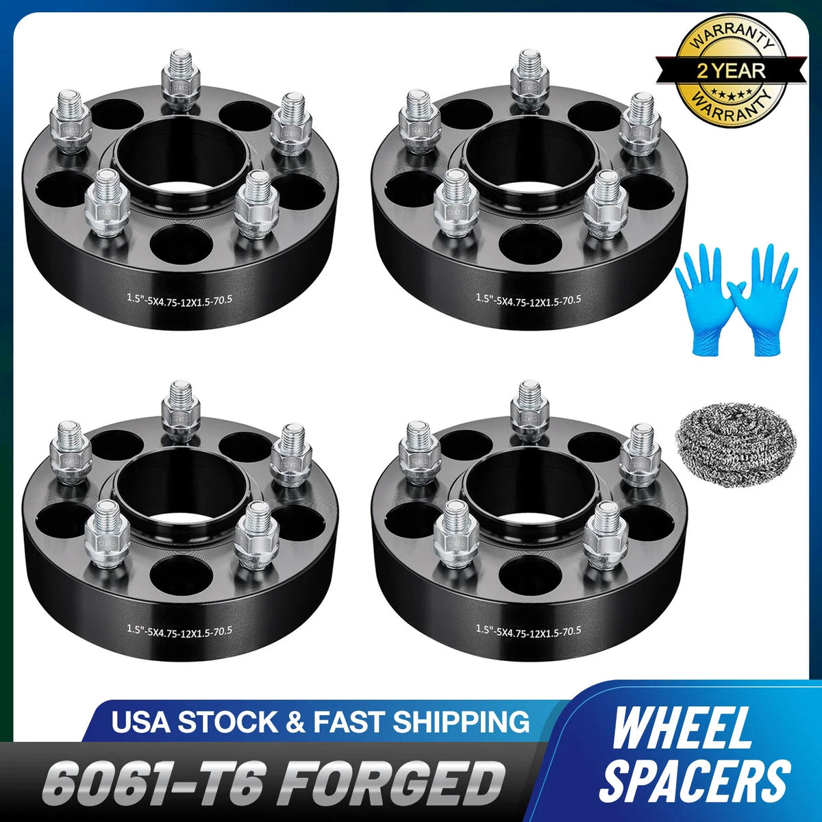 Set of 4 Hub Centric Wheel Spacers for Chevy S10 Corvette Blazer (1994–2004)