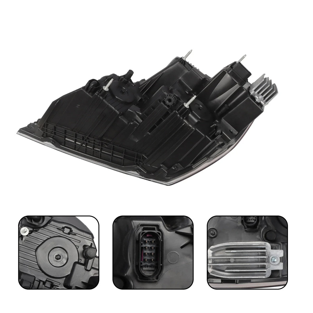 Right Headlight Assembly with LED for Freightliner Cascadia (2018–2022)