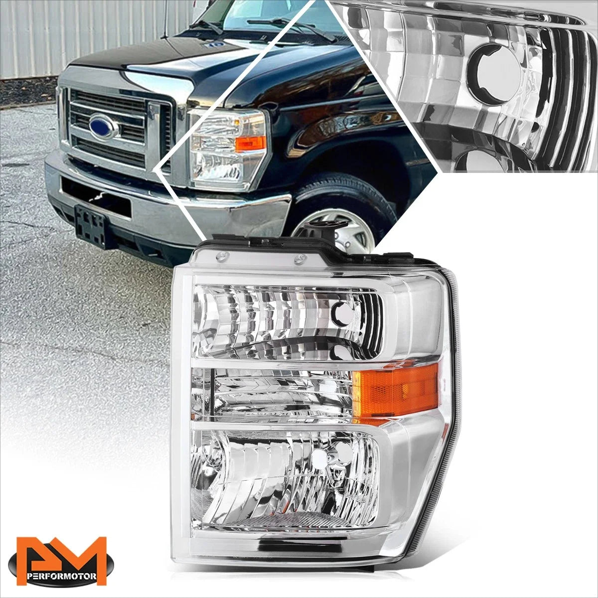 Driver Side Headlight for E150 E250 E350 E450 F650 F750 2008-2021