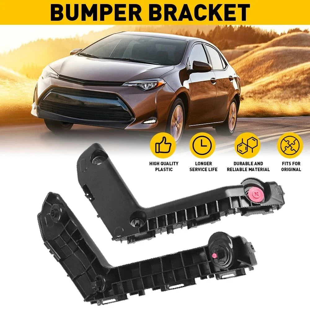Pair of Front Bumper Side Brackets for Toyota Corolla (2017–2019)