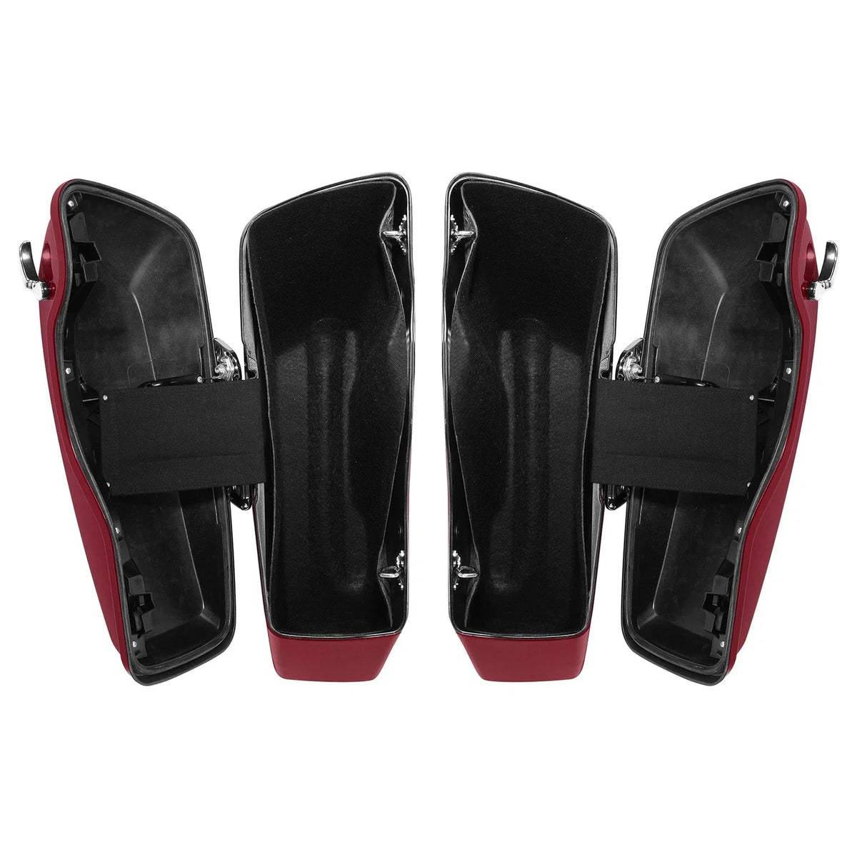 Hard Saddlebags for Harley Touring (2014–Present) in Velocity Red Sunglo
